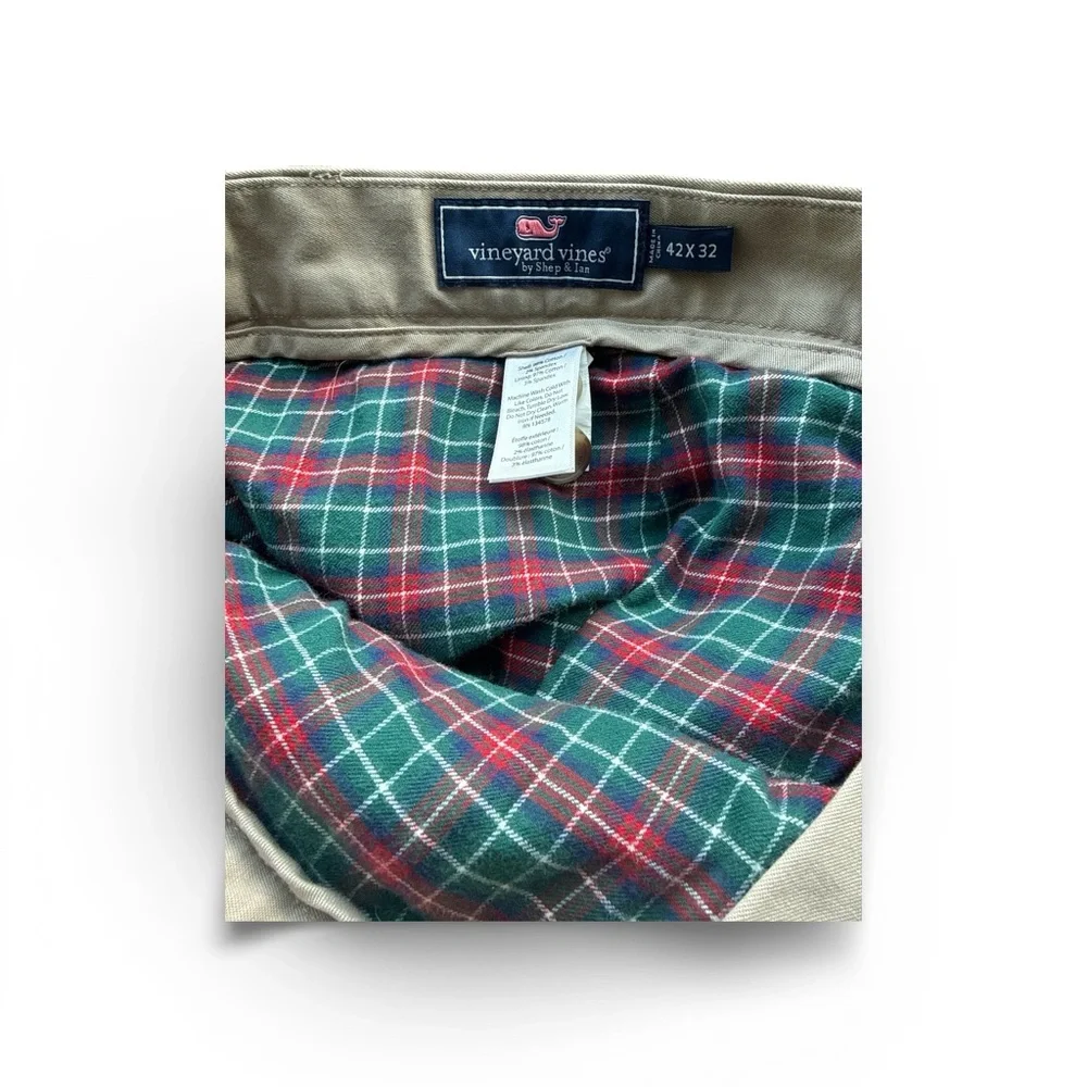 VINEYARD VINES Big & Tall 42x32 Breaker Pant Khaki